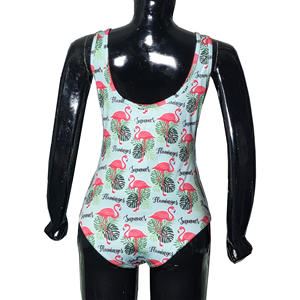 Maillot de bain une pièce élégant pour femme, imprimé flamant rose, extensible, tropical, pour la plage, la piscine, les vacances, maillot de bain - Product Image 3