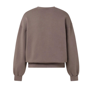 เสื้อสเวตเตอร์ผ้าขนแกะสำหรับผู้ชายแขนยาวระบายอากาศได้ดีผ้าคอตตอน100% ขนาดใหญ่ออกแบบโลโก้ได้ตามต้องการ - Product Image 2