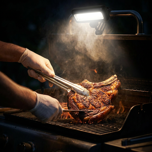 Lampe de <span class=keywords><strong>barbecue</strong></span> rechargeable pour Blackstone & <span class=keywords><strong>Weber</strong></span>, lampe de poignée de <span class=keywords><strong>barbecue</strong></span> à capteur d'inclinaison COB LED, 360° °   Accessoires de <span class=keywords><strong>barbecue</strong></span> réglables - Product Image 6