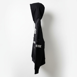 Sudadera con Capucha de Alta Calidad para Hombre, de Algodón y Felpa, con Bordado 3D de Pedrería, Gruesa, 500 g/m², Estilo Desgastado, Corte Regular, Lujosa y Ecológica - Product Image 4