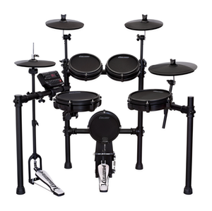 Kit de Batería Electrónica Profesional, Juego de Batería Eléctrica Compacto con Parches de Malla, Soporte para Batería y Auriculares para Práctica - Product Image 3