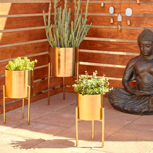 Jardinière de sol en métal faite à la main Pot de fleur intérieur et extérieur maison jardin article décoratif exportateur indien prix de gros - Product Image 6