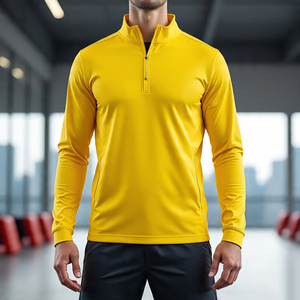 Vestes de football sur piste à col montant pour hommes veste d'entraînement coupe régulière vestes de traqueur de football de course à pied fitness pour hommes - Product Image 4