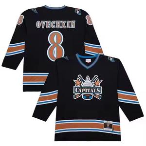 100% uniformes de hockey sur glace de nom personnalisé en gros de polyester avec impression par sublimation maillots de hockey sur glace avec des tailles personnalisées - Product Image 2
