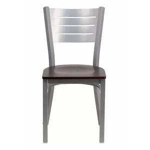 เก้าอี้รับประทานอาหารสำหรับงานเลี้ยงงานแต่งงานงานเลี้ยงโรงแรมหรูหราทันสมัยโครงเหล็กชุบทองรูปทรงต่างๆ - Product Image 5