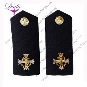 Top vente réutilisable Royal Navy aspirant officiers épaulette brodé tissu coudre dentelle décoration épingle de sûreté fixation - Product Image 3