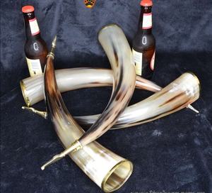 Authentic Norse Hand-Polished Natural Horn Eco-friendly Durable Viking-Themed Drinking Horn Beer <b>Mug</b> Halloween Christmas <b>Easter</b> - Product Image 6