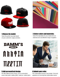 特注ヒョウ柄ブリム6パネルトラック帽子2トーンヒョウ柄ビルキャップスナップバック野球帽 - Product Image 5