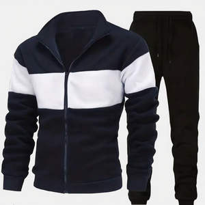 Ensemble de jogging d'été sur mesure, vêtements de sport décontractés, survêtement respirant à séchage rapide, sweat-shirt à capuche et jogging 100% coton - Product Image 3