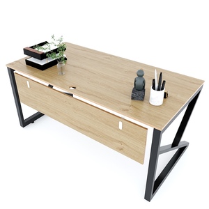 Adjustable & Extendable Wooden Computer Desk with Metal Legs-160x80cm - Product Image 2
