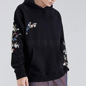Impresión Sudadera con capucha para hombre Sudadera con capucha personalizada Sin cuerda Bordado de gran tamaño Ropa de calle Sudaderas con capucha Hombre - Product Image 4