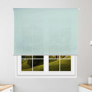Well Home Plain Translucent <b>Roller</b> <b>Blind</b> - Light <b>Blue</b>, 130 x 180cm (width x length)/Fabric size 127 x 175cm - Product Image 5