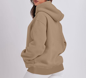 Pull-over personnalisé de haute qualité pour femmes grande broderie poids lourd 80% coton à capuche pour les femmes - Product Image 4