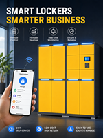 Casier à bagages intelligent 2026 avec indicateurs d'état LED, armoire de rangement intelligente avec paiement par code QR pour aéroport et salle de sport
