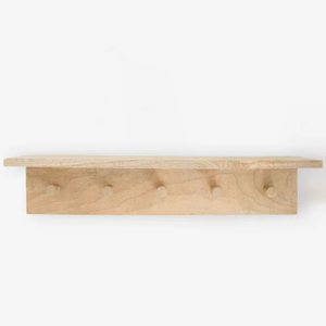 Wooden Oxford Peg <b>Rail</b> Shelf - Product Image 1