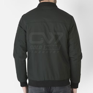 Último diseño 100% poliéster hecho hombres chaqueta de bombardero impermeable al por mayor chaqueta de bombardero para hombres - Product Image 5