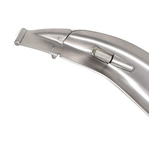 Hojas desechables de laringoscopia de fibra óptica de un solo uso de acero inoxidable compatibles con asas estándar intubación segura de las vías respiratorias - Product Image 3