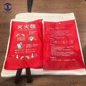 Couverture de secours en fibre de verre de type traction, couverture anti-incendie pour voiture 1000 ℃   Couverture anti-feu à vendre - Product Image 5