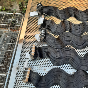 Top Wholesale Vietnamese Remy Virgin Human <b>Hair</b> Bundles Custom Raw Pre-Stretched <b>Braiding</b> - Product Image 3