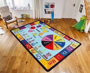 Alfombra Educativa Infantil para Sala de Juegos y Aula, Alfombras para Sala de Estar y Dormitorio - Product Image 1