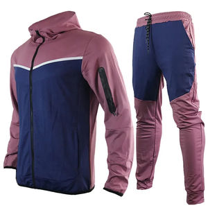 2024 personnalisé Logo Tech polaire Zip hommes survêtement chaud hiver Jogging plaine survêtement Football 100% coton couleurs personnalisées - Product Image 1