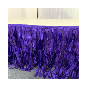 ผ้าคลุมโต๊ะผ้าสแปนเด็กซ์ย้อมสีธรรมดาสีรุ้งแบบใช้แล้วทิ้งสำหรับตกแต่งโต๊ะในงานปาร์ตี้ทนทาน4Ft กำหนดขนาดได้เอง - Product Image 4