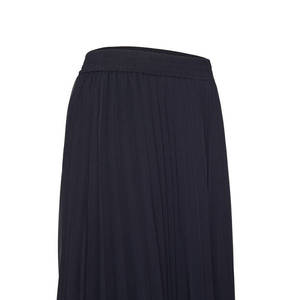 <b>Navy</b> Blue Chiffon <b>Wrap</b> Skirt with Elastic Waistband - Product Image 2