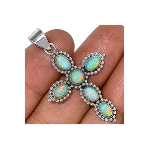 Increíble Colgante de Plata de Ley 925 con Ópalo Multifuego Natural, Joyería Hecha a Mano en Venta al Mejor Precio, ODM OEM - Product Image 3