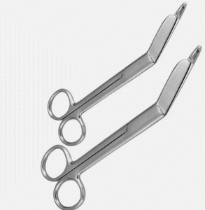 Tijeras para Vendajes Lister, Tijeras de Primeros Auxilios, Herramientas Médicas Quirúrgicas, Acero de Alta Calidad, Manual, por ANAAIF - Product Image 1