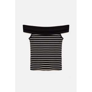 T-shirt décontracté ajusté sans manches à épaules dénudées, col uni, respirant, en coton et élasthanne, tailles XS à XL - Product Image 5