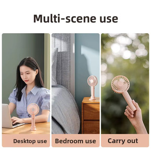 Hot Bán Xách Tay Có Thể Điều Chỉnh Tốc Độ Ánh Sáng Linh Hoạt Trọng Lượng Im Lặng Mini Cầm Tay <span class=keywords><strong>Fan</strong></span> Cho Thể Thao Ngoài Trời Buổi Hòa Nhạc Quà Tặng Mùa Hè - Product Image 5