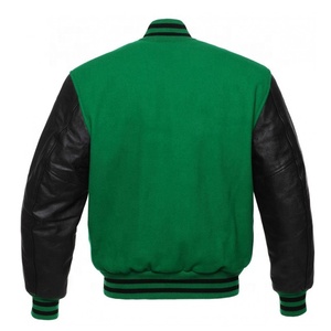 2024 chaquetas universitarias con bordado de letras personalizadas, fabricante de ropa, chaquetas de béisbol en blanco informales para hombres reales - Product Image 2