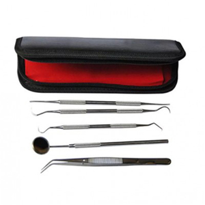 Ensemble de cure-dents dentaires en acier inoxydable MEDIVA ESSENCE, haute qualité, manuel, professionnel, instruments 5 en 1, classe I, poignée ergonomique, CE - Product Image 6