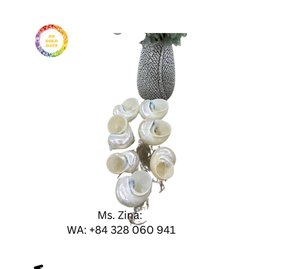 Tasse en verre coquillage faite à la main Tasse à cocktail unique et mignonne pour femme, cadeau de mariage ou de fête Cadeau fait main par 99 données en or - Product Image 3