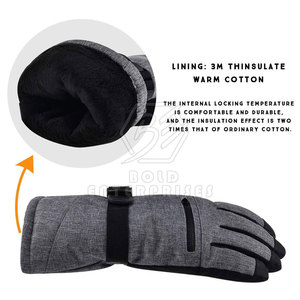 Guantes de Nieve Personalizados de Primera Calidad, Impermeables, de Poliéster, de Secado Rápido, Tallas Grandes, MOQ Bajo, en Oferta - Product Image 3