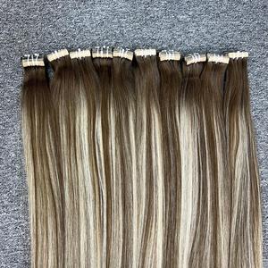 100% extensiones de cabello humano liso natural en color piano cabello crudo vietnamita de un donante en Formato de Cinta - Product Image 3