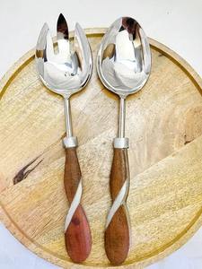 Elegante juego de servidor de ensalada mango de resina cocina comedor utensilios para servir para el hogar restaurante Mesa fiesta - Product Image 5