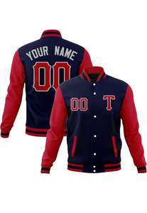 Vestes universitaires de haute qualité pour hommes Veste en tissu réversible à la mode avec impression de logo professionnel Prix compétitif léger - Product Image 3