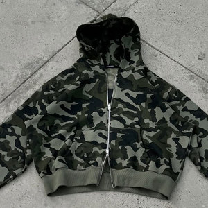 Custom <b>Vintage</b> Print Camouflage Men'S Hoodies 450 Gsm Pullover <b>Sweatshirts</b> Boxy Cotton Graphic Hunting Hoody Camo Hoodie for Men - Product Image 6