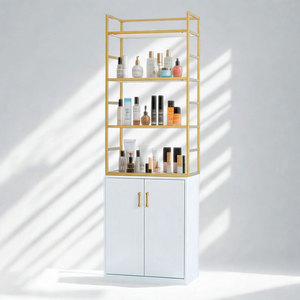 ตู้โชว์ไม้เนื้อแข็ง KTB68183 ขนาด 65x40x180 ซม. วัสดุไม้ยางพารา - Product Image 1