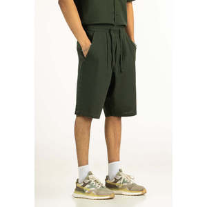 Pantalones Cortos Deportivos de Corte Regular, Talla XXS, Algodón y Poliéster, Patrón Deportivo, Logos Bordados, Cierre Elástico en la Cintura, MN-WCOD-SS26-001B - Product Image 5