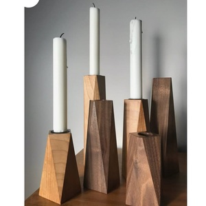 Élégant Porte-Bougie en Bois pour Table à Manger Mariages Fêtes Événements - Product Image 5