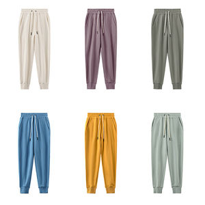 กางเกงผ้าคอตตอนสำหรับผู้ชายกางเกงวอร์มผ้าคอตตอนพิมพ์ลายปักโลโก้ได้ตามต้องการ - Product Image 5