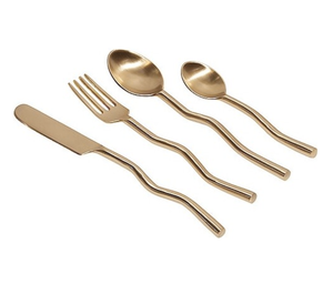 Cubiertos de acero inoxidable, utensilios de cocina, café, hogar, uso diario, cubiertos chapados en Color plateado, utilizados para mesa, manijas de Color rosa - Product Image 6