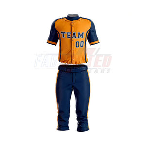 Conjunto de uniforme de béisbol para hombre con Jersey abotonado y pantalones de cintura elástica, kit de uniforme de béisbol para jugadores con personalización completa - Product Image 1