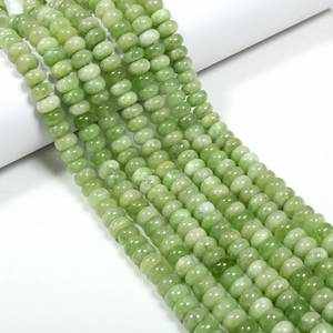 Green Shaded Quartz Rondelle Beads 8mm Gemstone Strand for <b>Bracelet</b> Necklace Jewelry Making Bestselling Gemstone Beads 2026 - Product Image 1