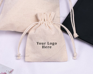 Bolsa de zapatos de embalaje con cordón de regalo de sarga de algodón cepillado suave impresa con logotipo personalizado bolsa de polvo de zapatos de algodón de lujo - Product Image 2