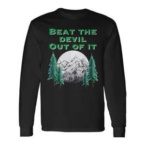 T-shirt à manches longues Beat The Devil Out Of It Art Paint Trees Mountains - Product Image 1