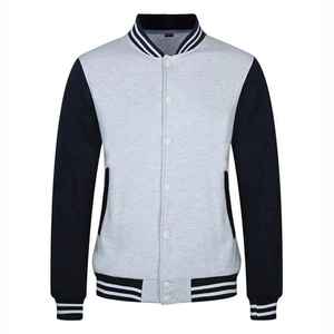 Venta al por mayor de cuero personalizado bordado mangas parcheadas bordado Oversize Jersey de béisbol en blanco Varsity Jacket - Product Image 3