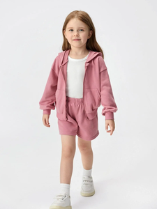 Ensemble de survêtement en molleton à capuche unisexe pour adultes, deux pièces, fermeture à cordon, vêtements décontractés d'hiver - Product Image 5